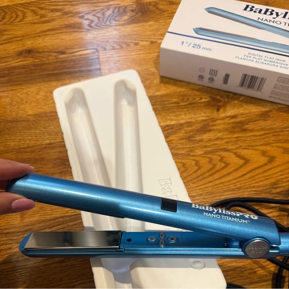 BaBylissPRO Nano Titanium Hair Straightener - Blue main image 4
